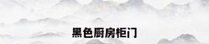 黑色厨房柜门
