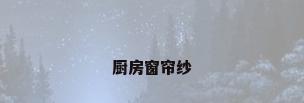 厨房窗帘纱
