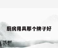 厨房用具那个牌子好