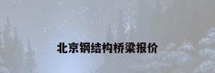 北京钢结构桥梁报价