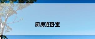 厨房连卧室