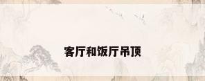 客厅和饭厅吊顶