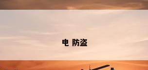 电 防盗