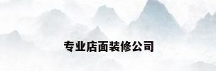 专业店面装修公司
