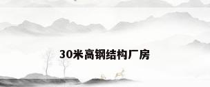 30米高钢结构厂房