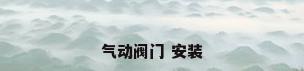 气动阀门 安装