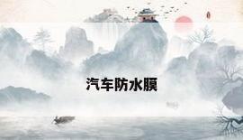 汽车防水膜