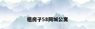 租房子58同城公寓