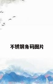不锈钢角码图片