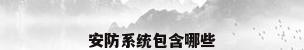 安防系统包含哪些