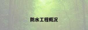 防水工程概况