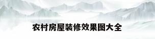 农村房屋装修效果图大全