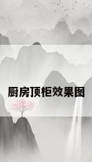 厨房顶柜效果图