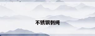 不锈钢刺绳