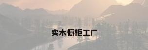 实木橱柜工厂