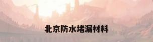 北京防水堵漏材料