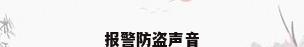 报警防盗声音