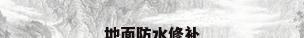 地面防水修补
