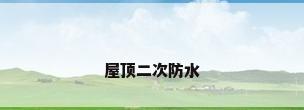 屋顶二次防水