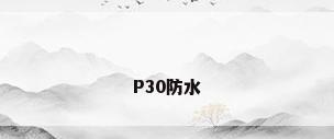 P30防水