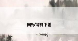 国标钢材下差