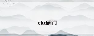 ckd阀门