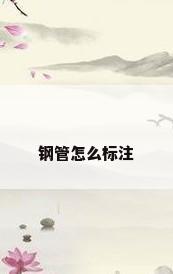钢管怎么标注