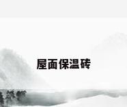 屋面保温砖
