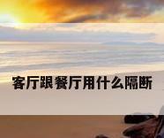 客厅跟餐厅用什么隔断
