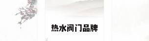 热水阀门品牌