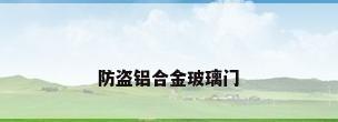 防盗铝合金玻璃门