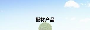 板材产品