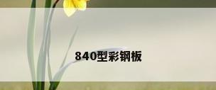 840型彩钢板