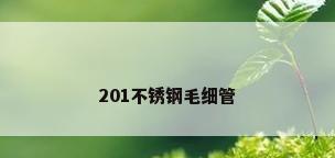 201不锈钢毛细管