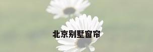 北京别墅窗帘