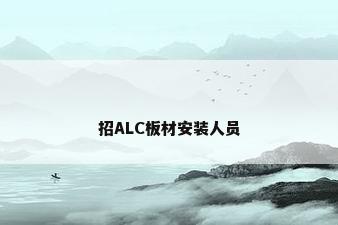 招ALC板材安装人员