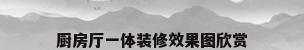 厨房厅一体装修效果图欣赏