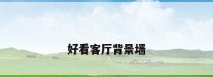 好看客厅背景墙