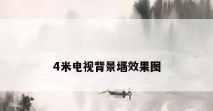 4米电视背景墙效果图