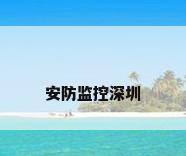 安防监控深圳