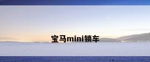 宝马mini锁车