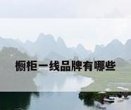 橱柜一线品牌有哪些