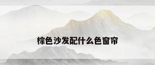 棕色沙发配什么色窗帘