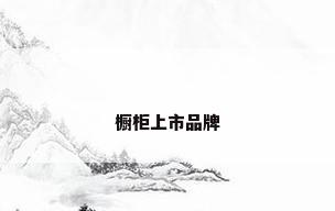 橱柜上市品牌