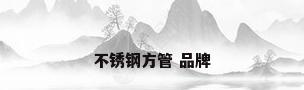 不锈钢方管 品牌