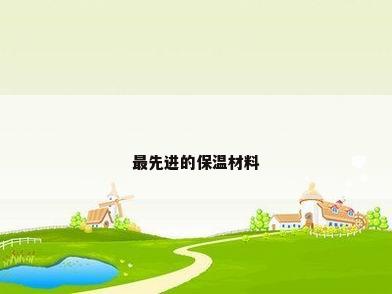 最先进的保温材料