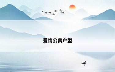 爱情公寓户型