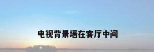 电视背景墙在客厅中间