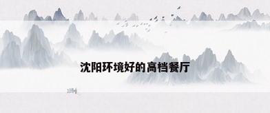 沈阳环境好的高档餐厅