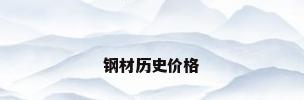 钢材历史价格
